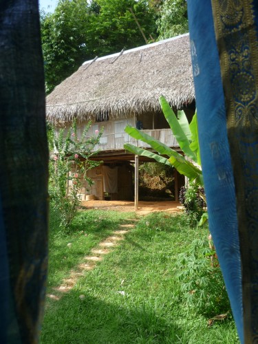 View from our hut of Antares' Bamboo Palace