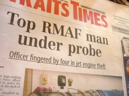 Dont steal jet engines. U'll get fingered by four guys all at once