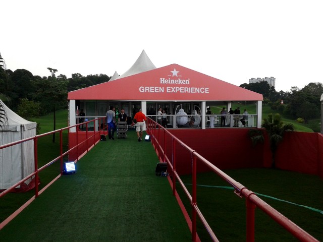 Heineken was one of the sponsors, and set-up an awesome tent for guests